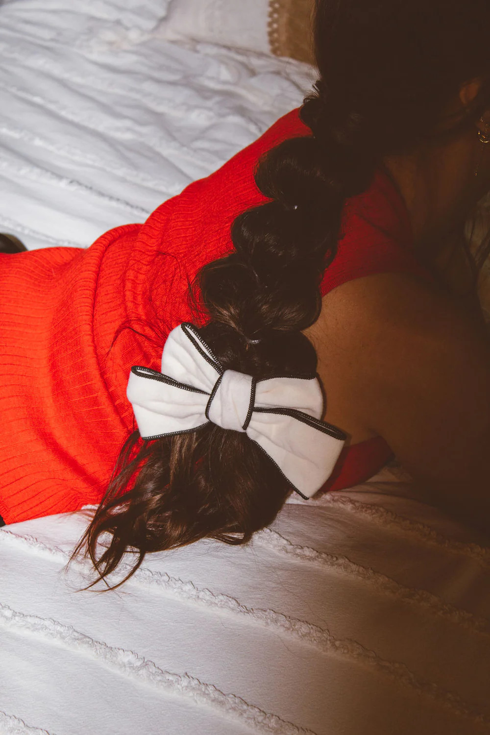 Flannel Trimmed Bow | Shop Andi