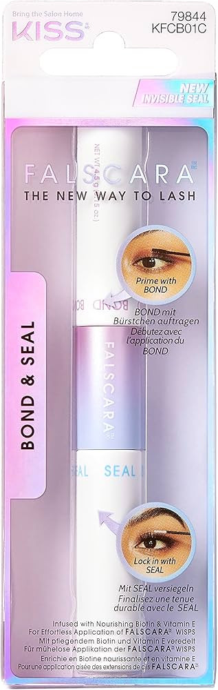 KISS Falscara DIY Eyelash Extension Bond & Seal Infused with Biotin & Vitamin E – Strong Gentle... | Amazon (US)