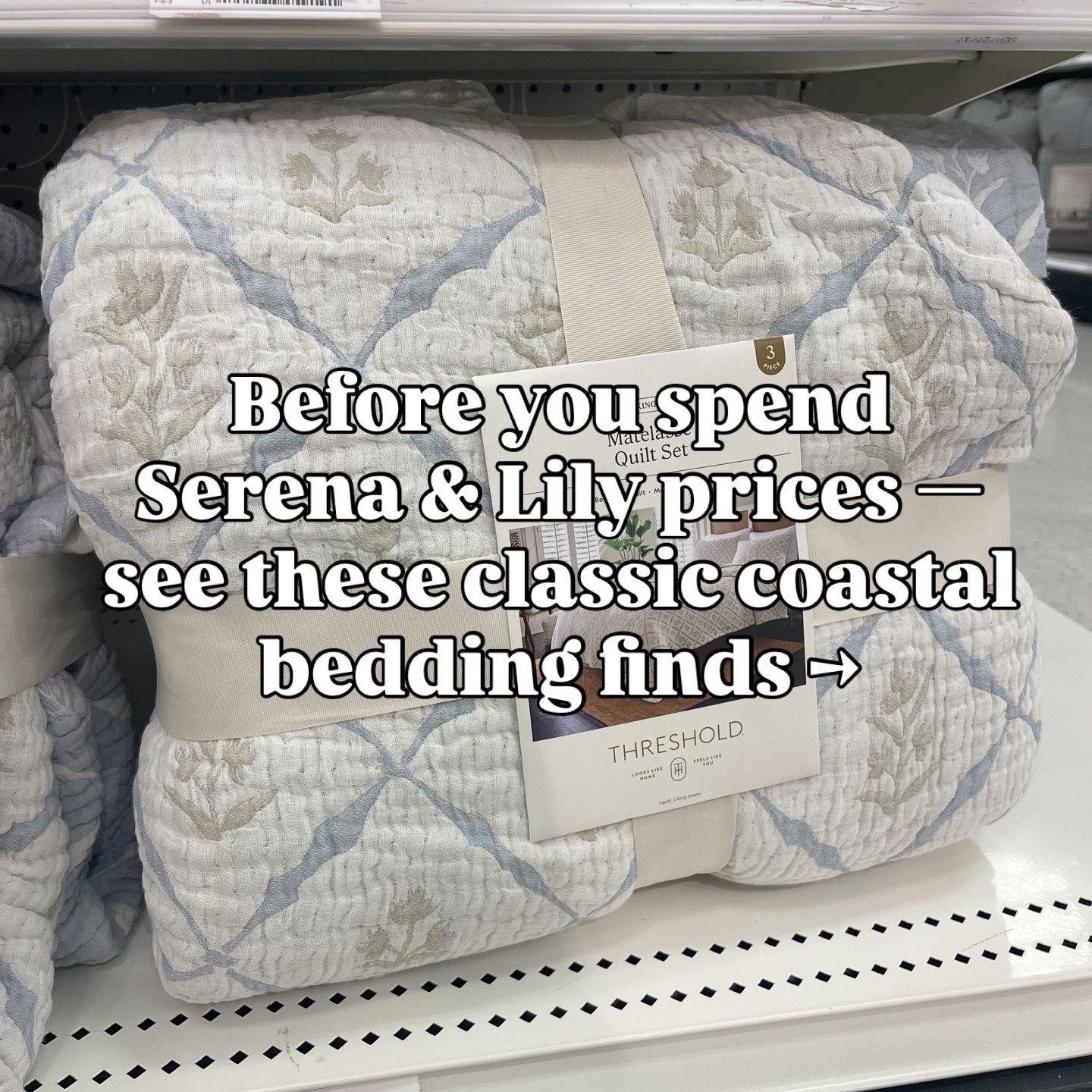 Bedding that feels very Serena & Lily without the price tag — perfect for a light, airy bedroom refresh.

Reply SHOP for info!

Target home, target bedding, quilt set, bedding, coastal bedding, look for less bedding, coastal home, blue and white decor, Serena and Lily, airy bedroom, bedroom refresh, coastal bedroom 

#TargetHome, #TargetFinds, #CoastalBedroom, #SerenaAndLilyInspired, #AffordableLuxury, #DesignerLookForLess, #BedroomInspo, #CoastalStyle, #NeutralHome, #HomeFinds, #TargetStyle, #BeddingGoals

Comment SHOP below to receive a DM with the link to this post on my LTK ⬇ https://liketk.it/5Lyjk