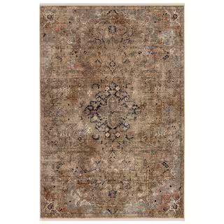 VIBE BY JAIPUR LIVING Amena Gold/Gray 10 ft. x 14 ft. Medallion Area Rug RUG148477 - The Home Dep... | The Home Depot