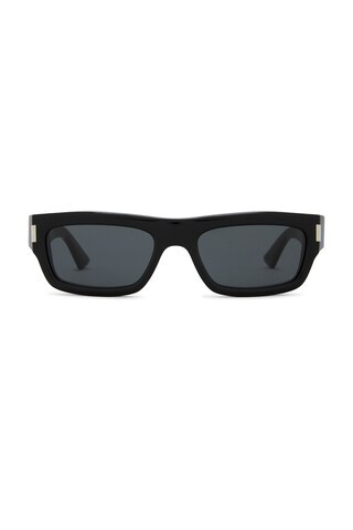 Saint Laurent Rectangular Sunglasses in Black | FWRD 