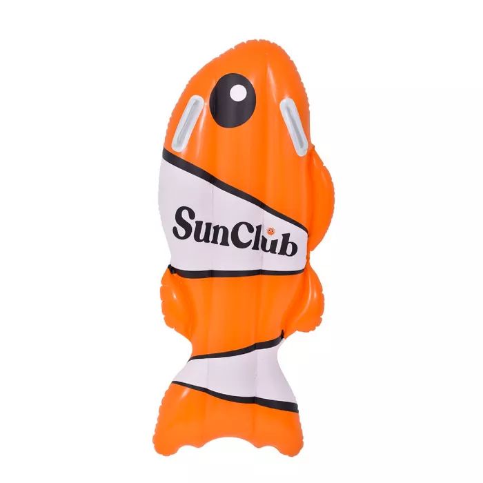 Pool Central 39" Inflatable Orange and White Coy Fish Kickboard | Target