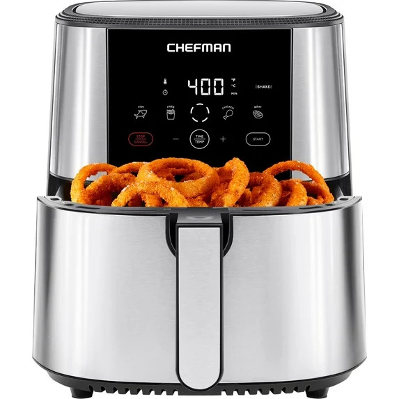 Chefman TurboFry® Touch Air Fryer, XL 8-Qt Family Size, One-Touch Digital Control Presets, Frenc... | Walmart (US)
