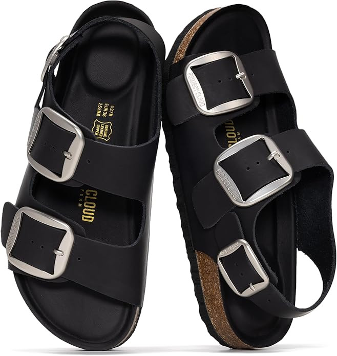 Project Cloud 100% Genuine Leather Beach Sandals for Women 2026 with Lightweight & Comfortable Sl... | Amazon (US)