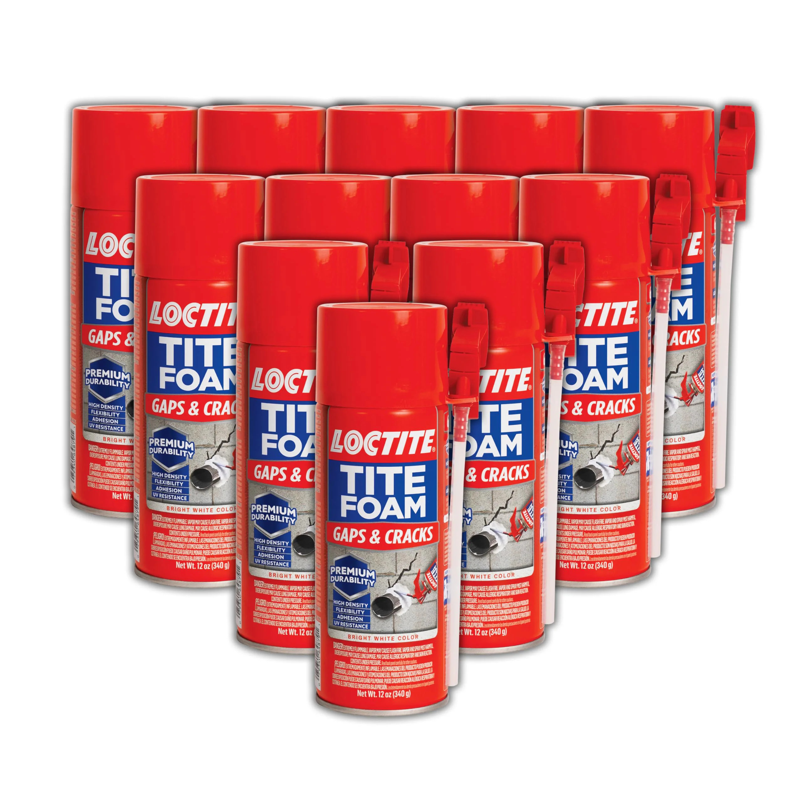 LOCTITE Tite Foam Gaps Cracks Spray Foam Sealant - 12 oz Can Pack of 12 for Insulation and Sealing one_size | 1988753-12 | Lowe's