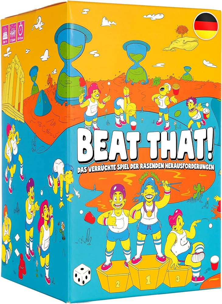 GUTTER GAMES Beat That! Brettspiel, Gesellschaftsspiele für Erwachsene, Das Verrückte Spiel Der... | Amazon (DE)