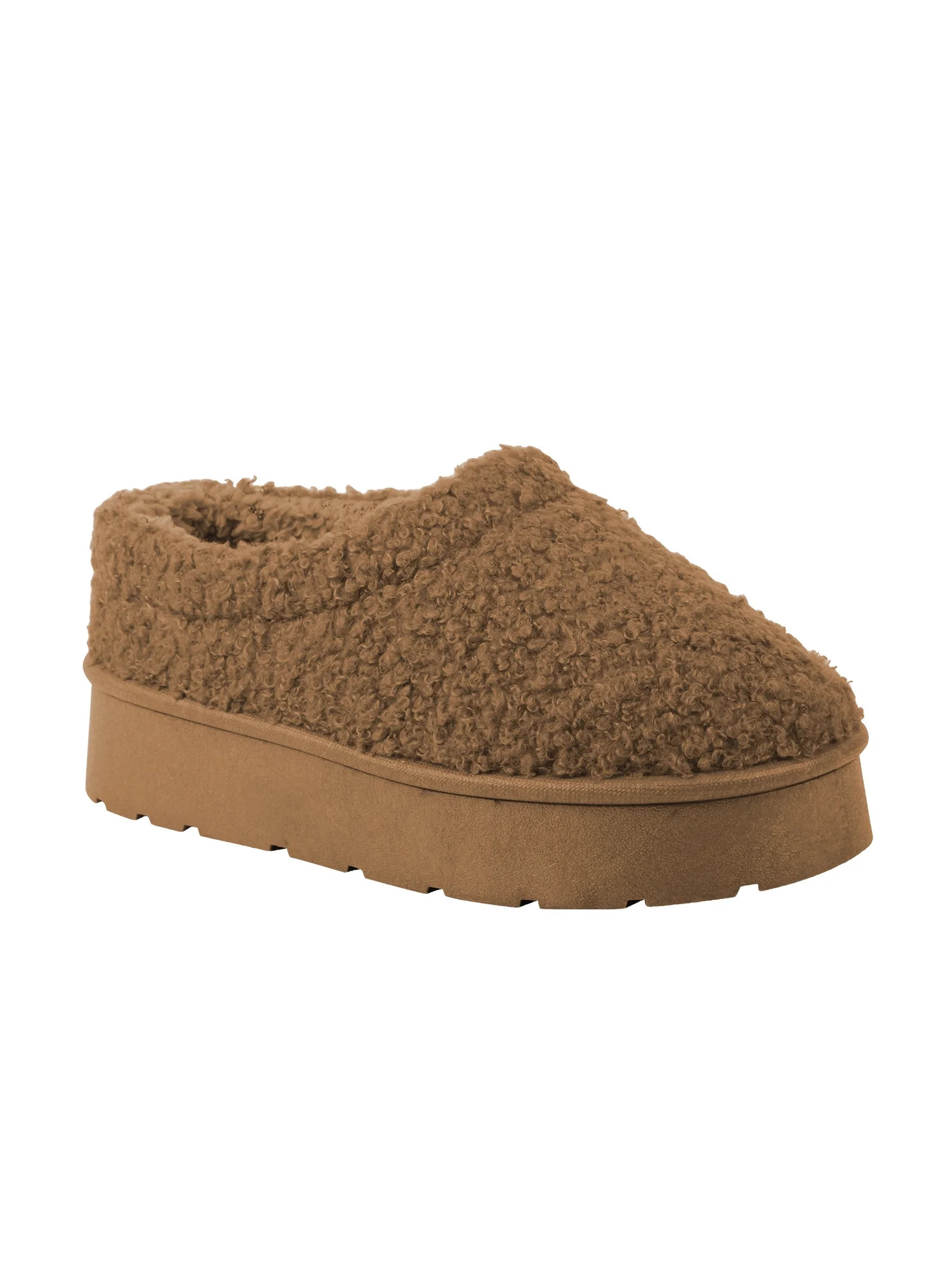Love 83 Little & Big Girls Teddy Sherpa Scuff Platform Slipper | Walmart (US)