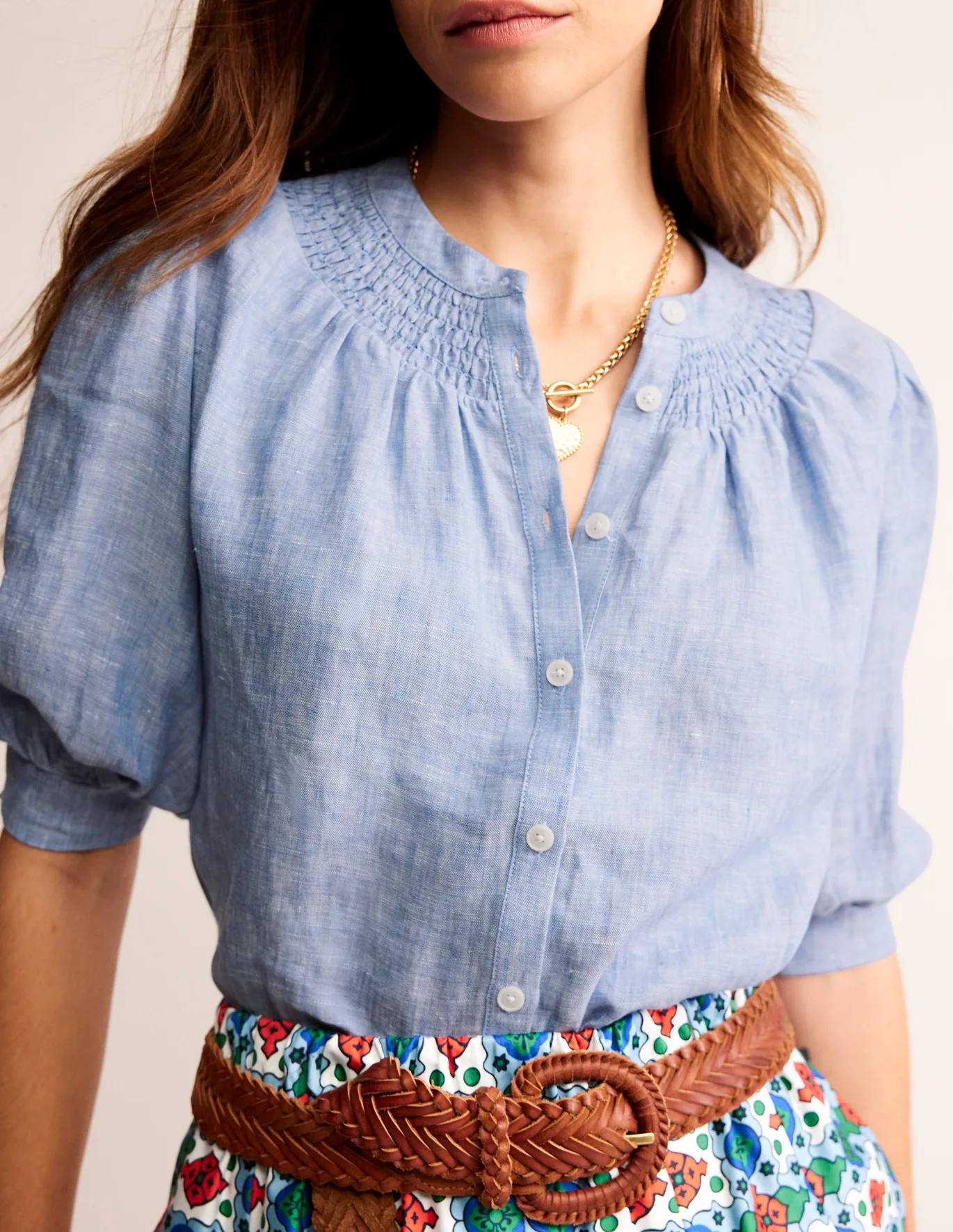 Ada Linen Top | Boden (US)
