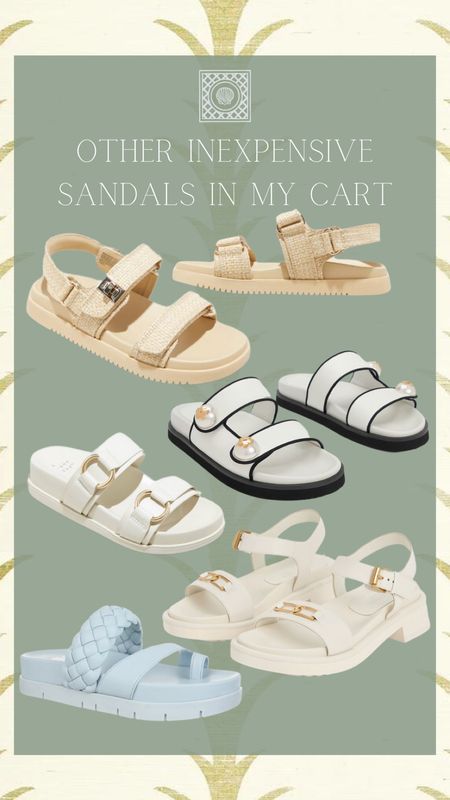 Y’all sold out those H&M sandals I posted fast! Here are the other inexpensive but CHIC sandals in my cart! Loving those black and white ones  

#LTKshoecrush #LTKSeasonal