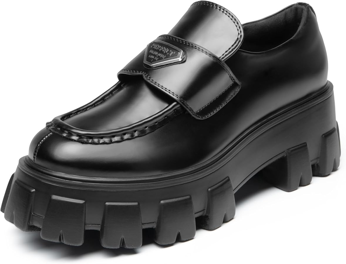 DREAM PAIRS Women's Chunky Loafers Platform Comfortable Slip-On Dressy Business Casual Fashion Ou... | Amazon (US)