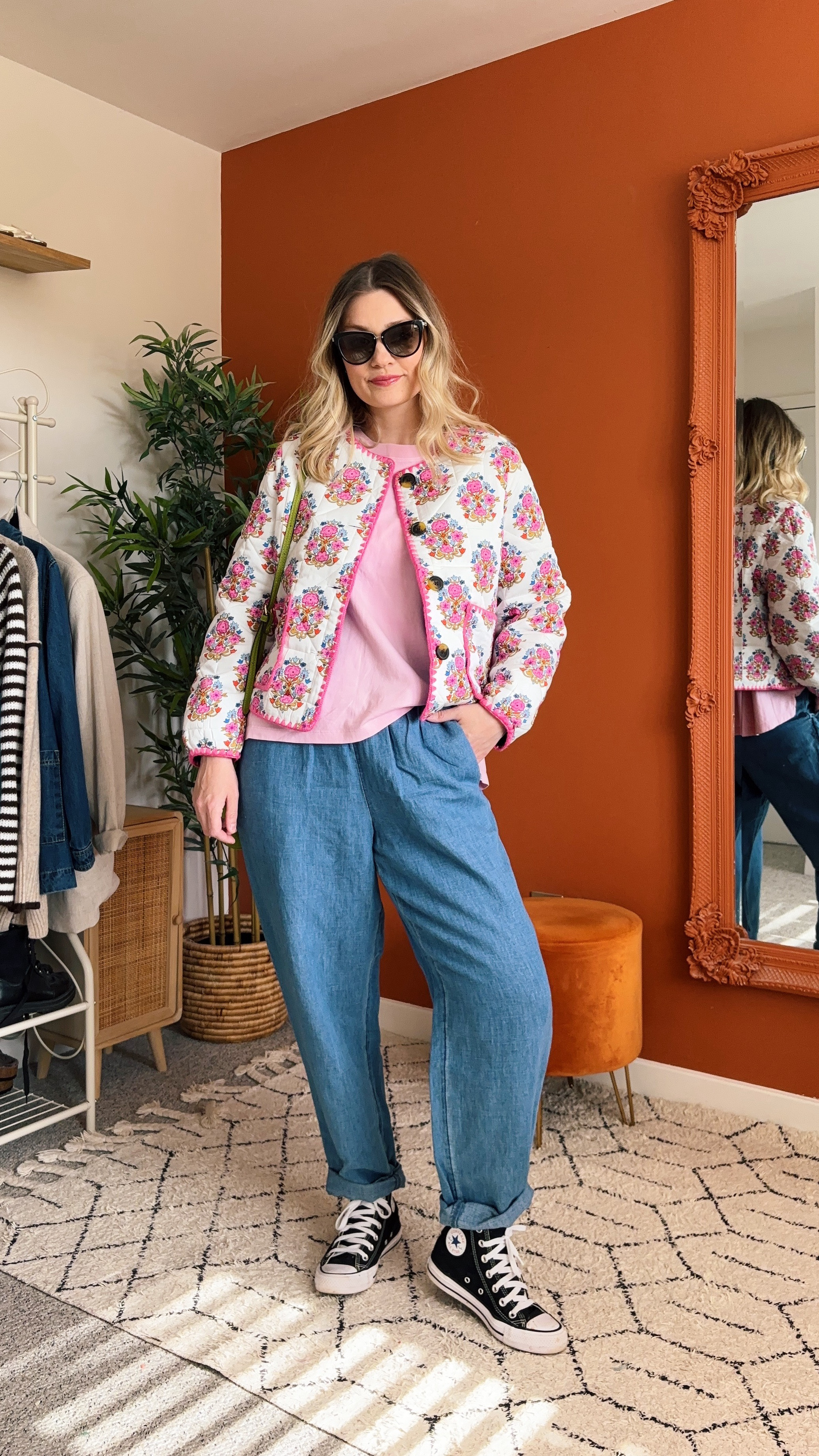 I’m wearing… 

Jeans - Lucy & Yak, similar linked!
Top - 12
Jacket - 12
Bag - old accessorize 
Sunglasses - michael kors

#LTKuk #LTKspring #LTKsummer