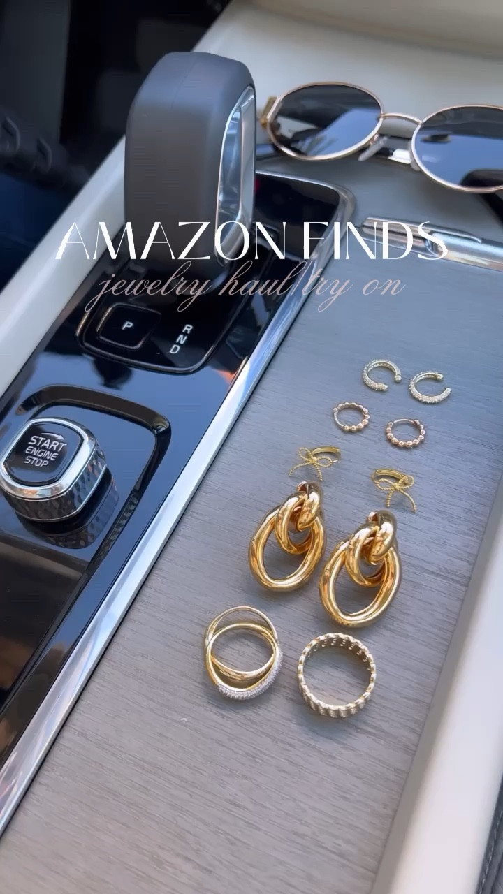 Amazon jewelry finds! Sharing an unboxing and trying on some new pieces ✨ these are all 10/10. So pretty and great quality!! 

Gold jewelry, rings, earrings, Huggies, bow earrings, statement earrings, amazon accessories, try on haul, ear cuffs, fancythingsblog 


#LTKstyletip #LTKfindsunder50 #LTKfindsunder100