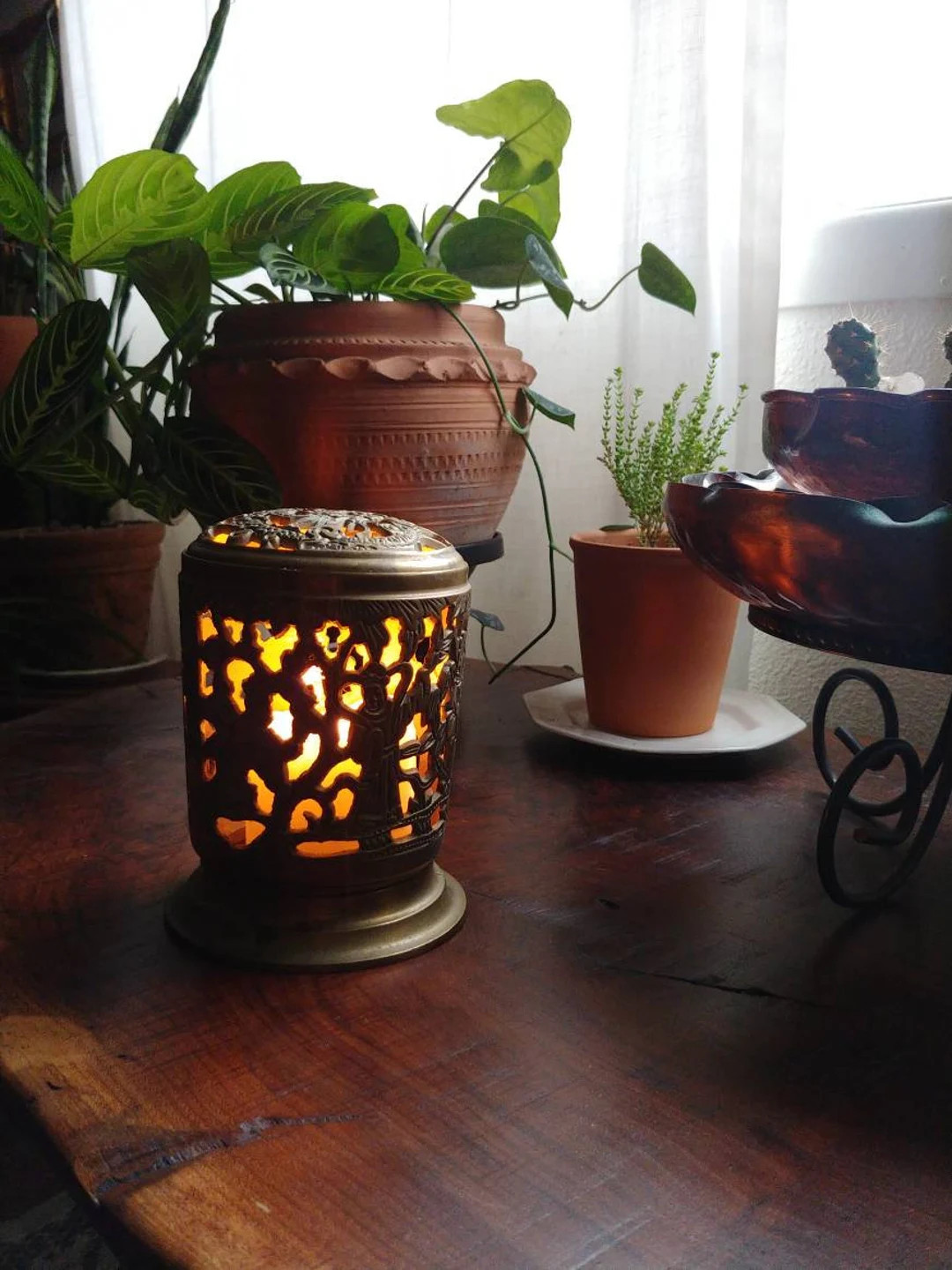 Vintage Brass Candle Holder Asian Dragon Design - Etsy | Etsy (US)