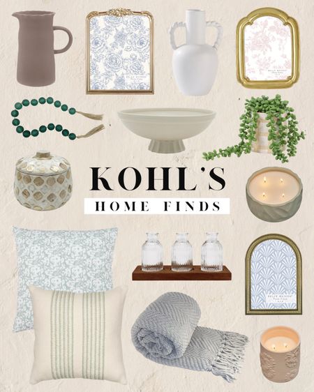 #kohlspartner #kohlsfinds @kohls Kohl’s home finds all under $50! Affordable home finds, trendy home finds, home decor, adorable home decor, trendy home decor, gold frame, gilded frame, table frame, throw pillow, throw blanket, knit blanket, knit throw, ceramic vase, trendy vase, faux plant, beaded decor, ceramic candle, bud vase set, vase set, ceramic bowl, neutral home decor, neutral home finds 

#LTKHome #LTKFindsUnder50 #LTKFindsUnder100