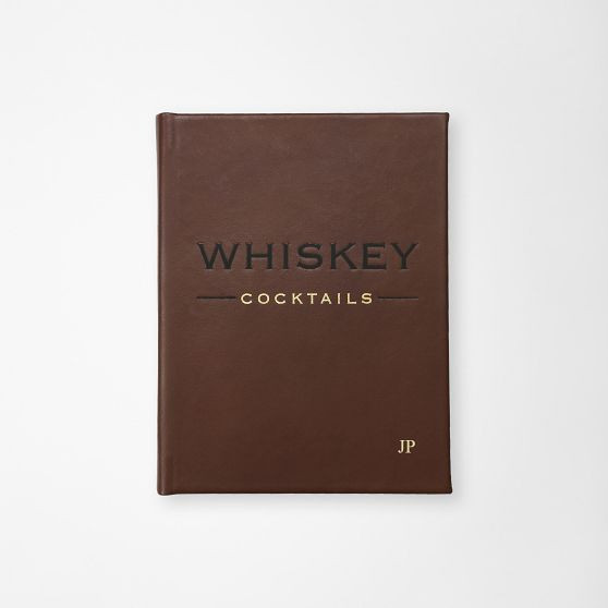 Leather Bound &ldquo;Whiskey Cocktails&rdquo; Book | Mark and Graham