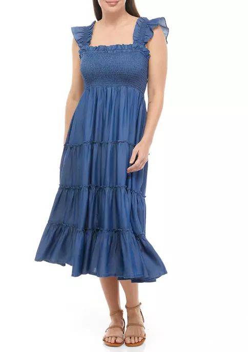 Women's Sleeveless Smocked Bodice Dress | Belk