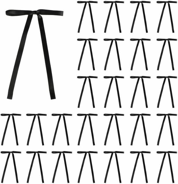 30 Pcs Satin Bows with Twist Tie 5 x 7 Inch Pretied Premade Ribbon Bows for Tree Wreath Garland H... | Amazon (US)