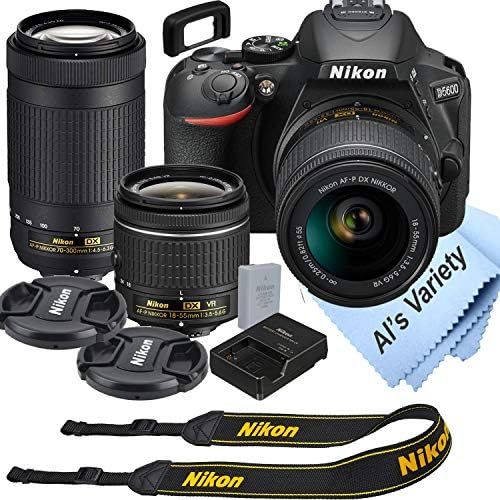 Nikon D5600 DSLR Camera Kit with 18-55mm VR + 70-300mm Zoom Lenses | Built-in Wi-Fi | 24.2 MP CMO... | Amazon (US)