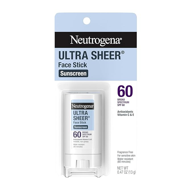 Neutrogena Ultra Sheer Stick Sunscreen for Face SPF 60, Invisible Finish, Broad Spectrum UVA/UVB ... | Amazon (US)