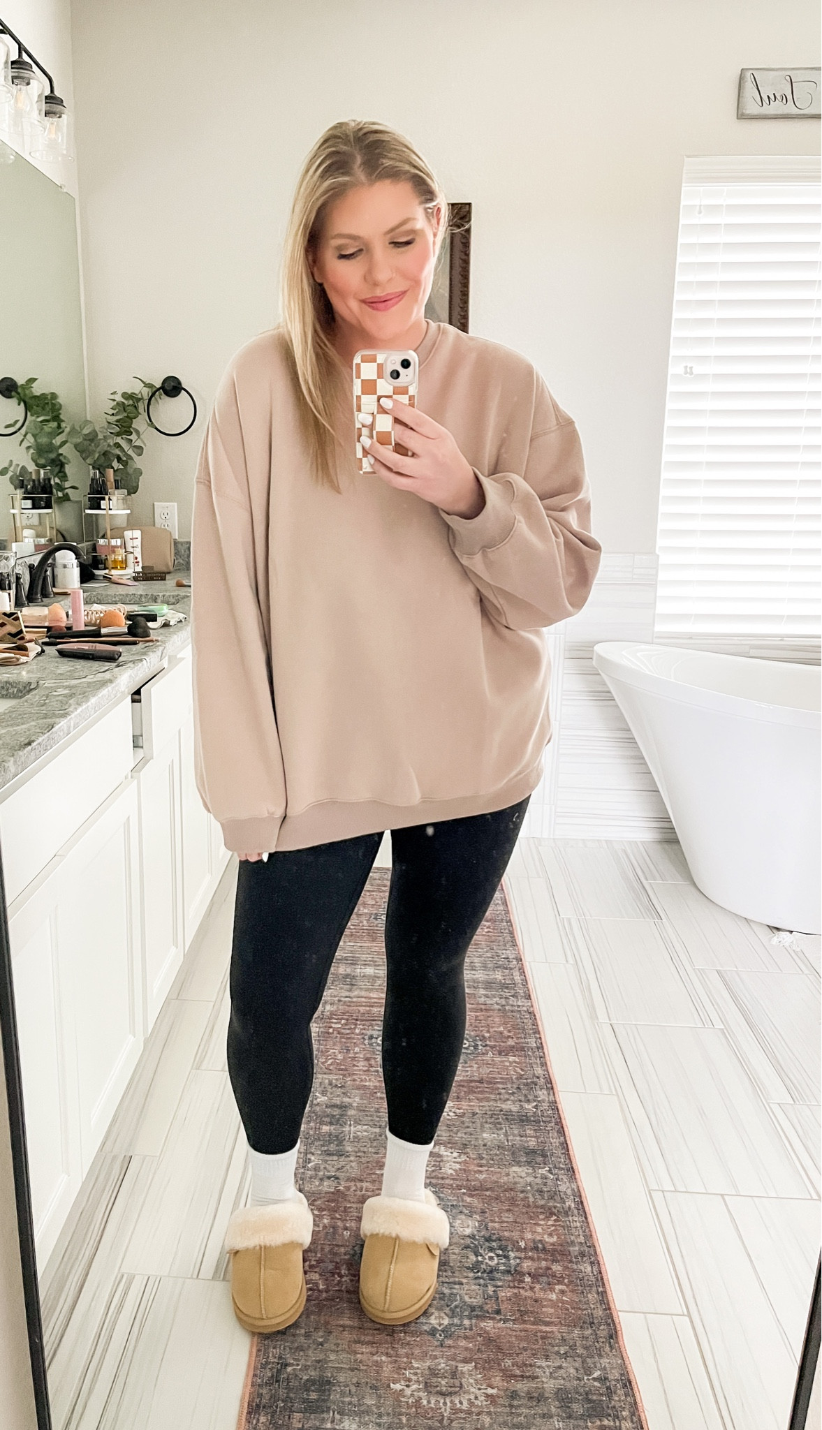 Comfy and Casual Amazon outfit 
Love these Amazon leggings! So buttery soft and supportive 🙌
And I have this thick, high quality crewneck sweatshirt in multiple colors 😍

#LTKcurves