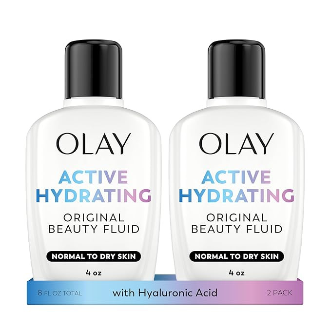 Olay Face Moisturizer, Active Hydrating Beauty Fluid Lotion, Original Facial Moisturizer, 4 Oz. (... | Amazon (US)