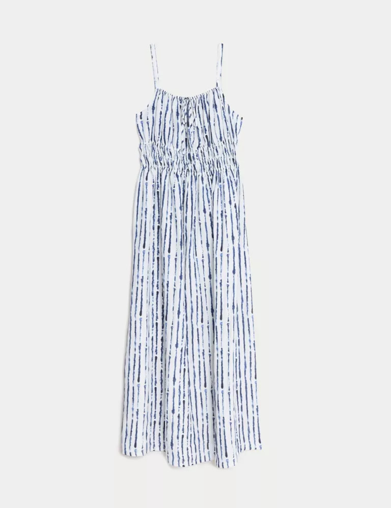 Printed Square Neck Midi Smock Dress | Marks & Spencer (UK)