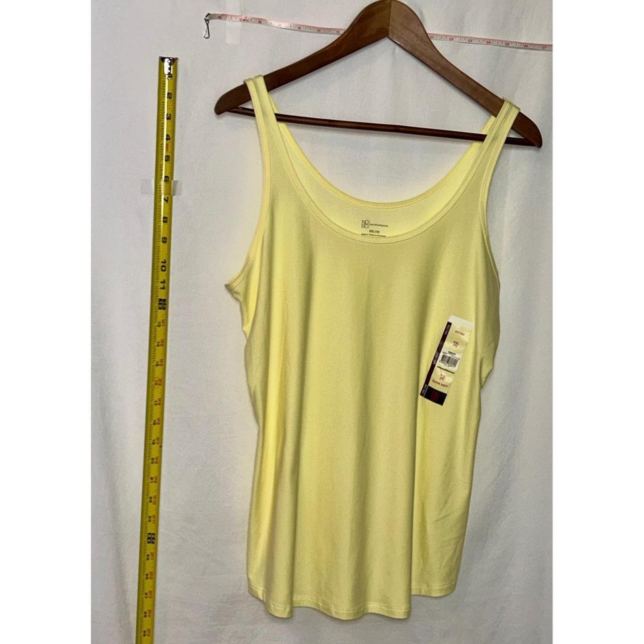 No Boundaries Women's Tank top - Yellow - XXL | Depop US