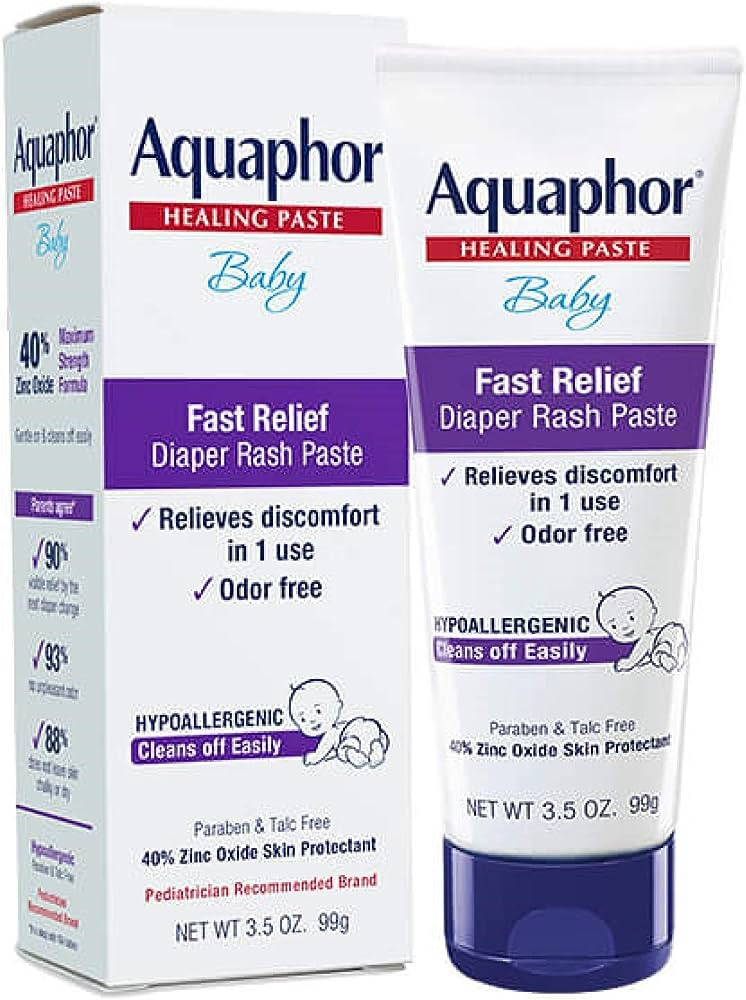 Aquaphor Baby Diaper Rash Paste - For Serious Diaper Rash and Flare-ups - 3.5 Oz. Tube | Amazon (US)