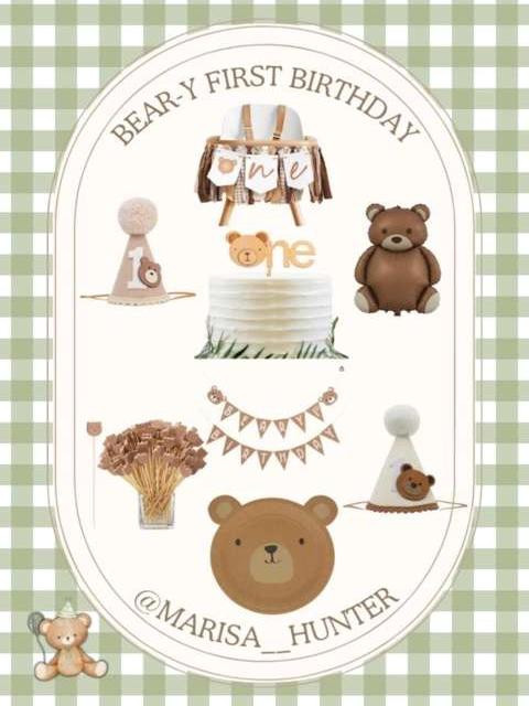 Beary excited to turn one! 🐻

Birthday party first birthday bear themed cake topper plates banner high chair decoration birthday hat balloons signage crown party hat bear-y first birthday 

 #LTKGiftGuide #LTKParties #LTKBaby