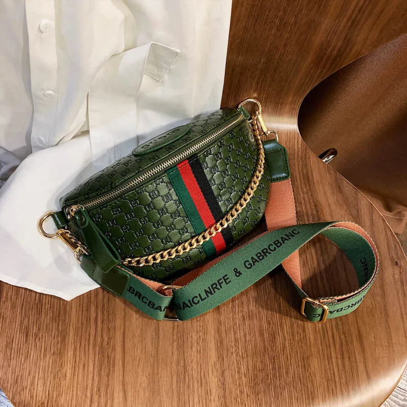 New 2022 waist fashion advanced feeling embossed chest bag womens versatile messenger shoulder | DHGate