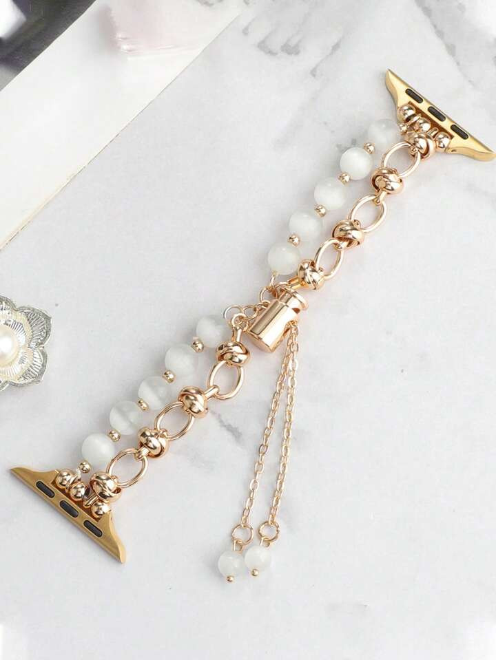 1pc Bead Decor Watch Band Compatible With Apple Watch Band 38mm 40mm 41mm 42mm 44mm 45mm 49mm  Ca... | SHEIN