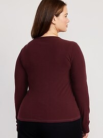 Plush Long-Sleeve Crew-Neck T-Shirt for Women | Old Navy (US)