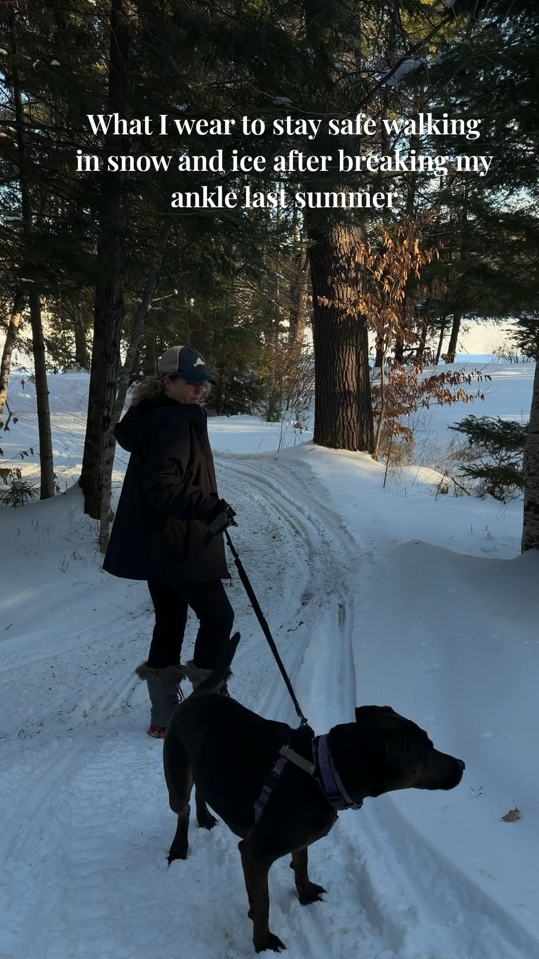 Back out there skiing, skating and walking but always have my crampons on!  Friend introduced me to boots that have retractable crampon!  Great idea!  Links below
#getoutside #eveninwinter

#LTKSeasonal #LTKselfcare #LTKActive