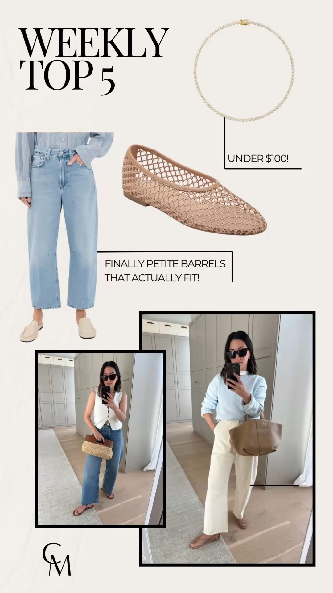 Weekly bestsellers. Your favorite style upgrades. 

DL1961 barrel pants 25- a little roomy but fit great after a wash & dry
Electric Picks tennis necklace 
Citizens of Humanity Petite Miro jeans 25- went with my normal size and they fit perfect after a wash & dry.
Citizens of Humanity Miro jeans 24- run big, size down. Cut hems.
Marc Fisher Jazlyn pointed toe flat 5- run a half size big.


#LTKPetite #LTKmomlife #LTKSeasonal