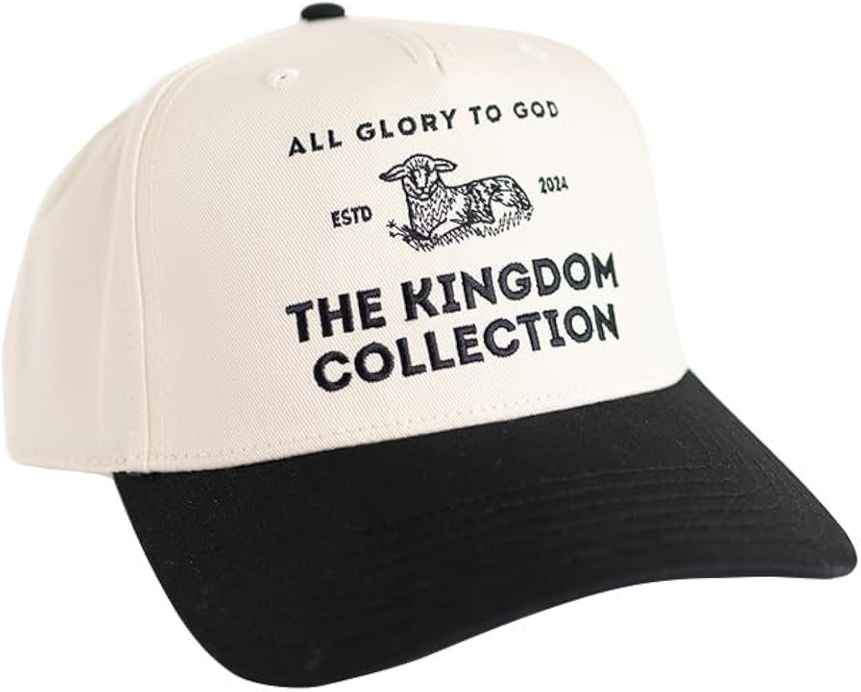 All Glory to God Christian Trucker Hat, Vintage Two-Tone Style Black/Beige, Adjustable Snapback, ... | Amazon (US)