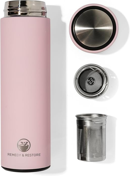 RR Pink Tea Bottle with Infuser – Brew Beautifully, Sip Stylishly | Amazon (US)
