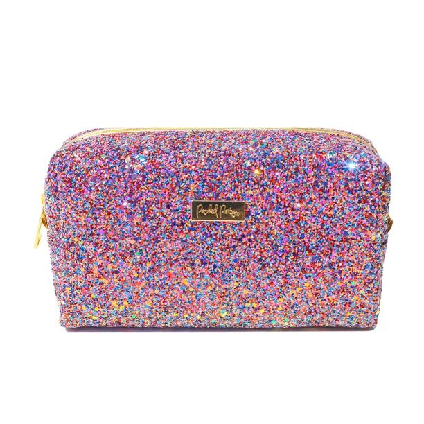 Packed Party Glitz & Glam Glitter Cosmetic Bag, 8"L x 4.5"H x 3"W | Walmart (US)