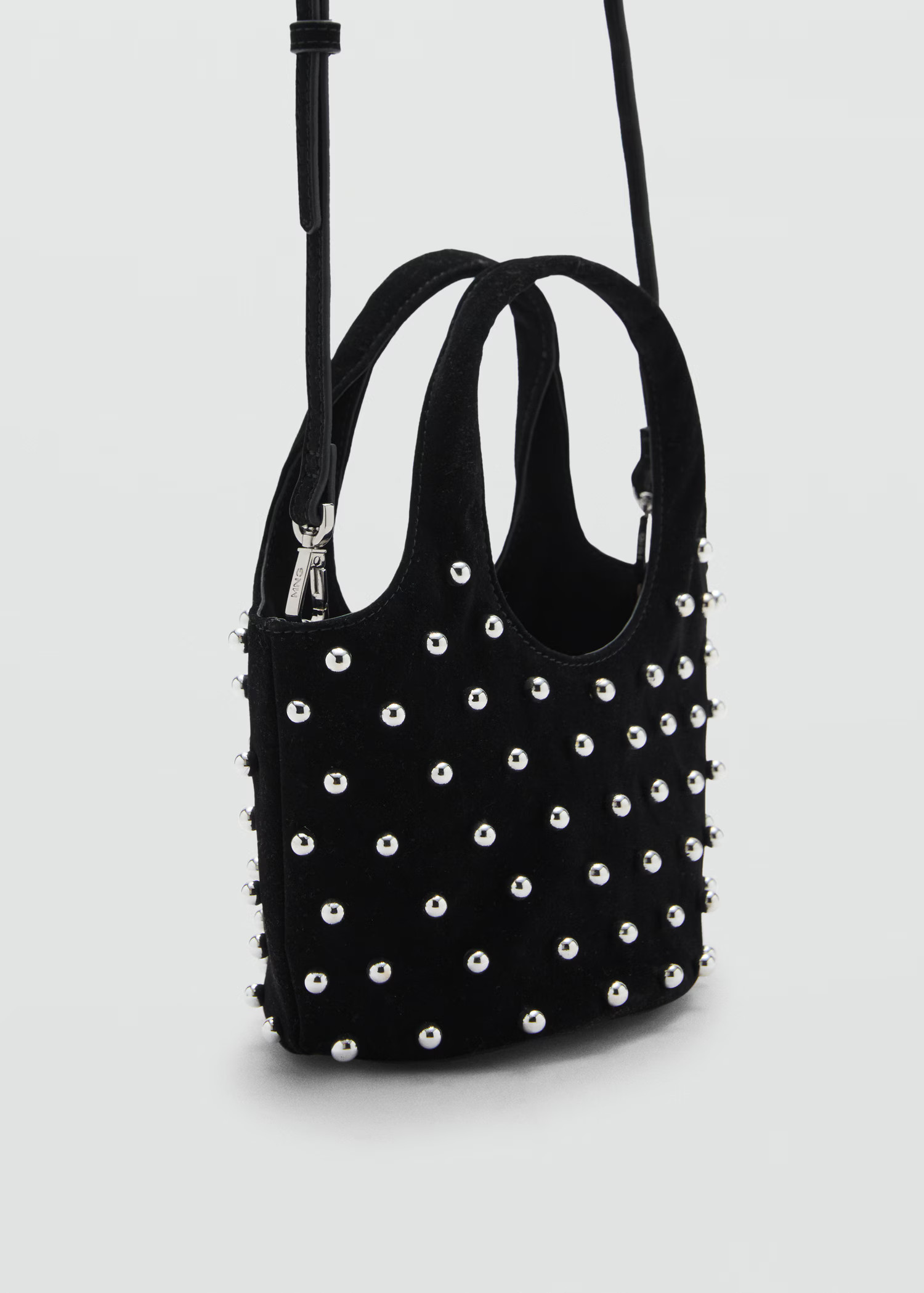Handbag with decorative studs - Women | MANGO United Kingdom | MANGO (UK)