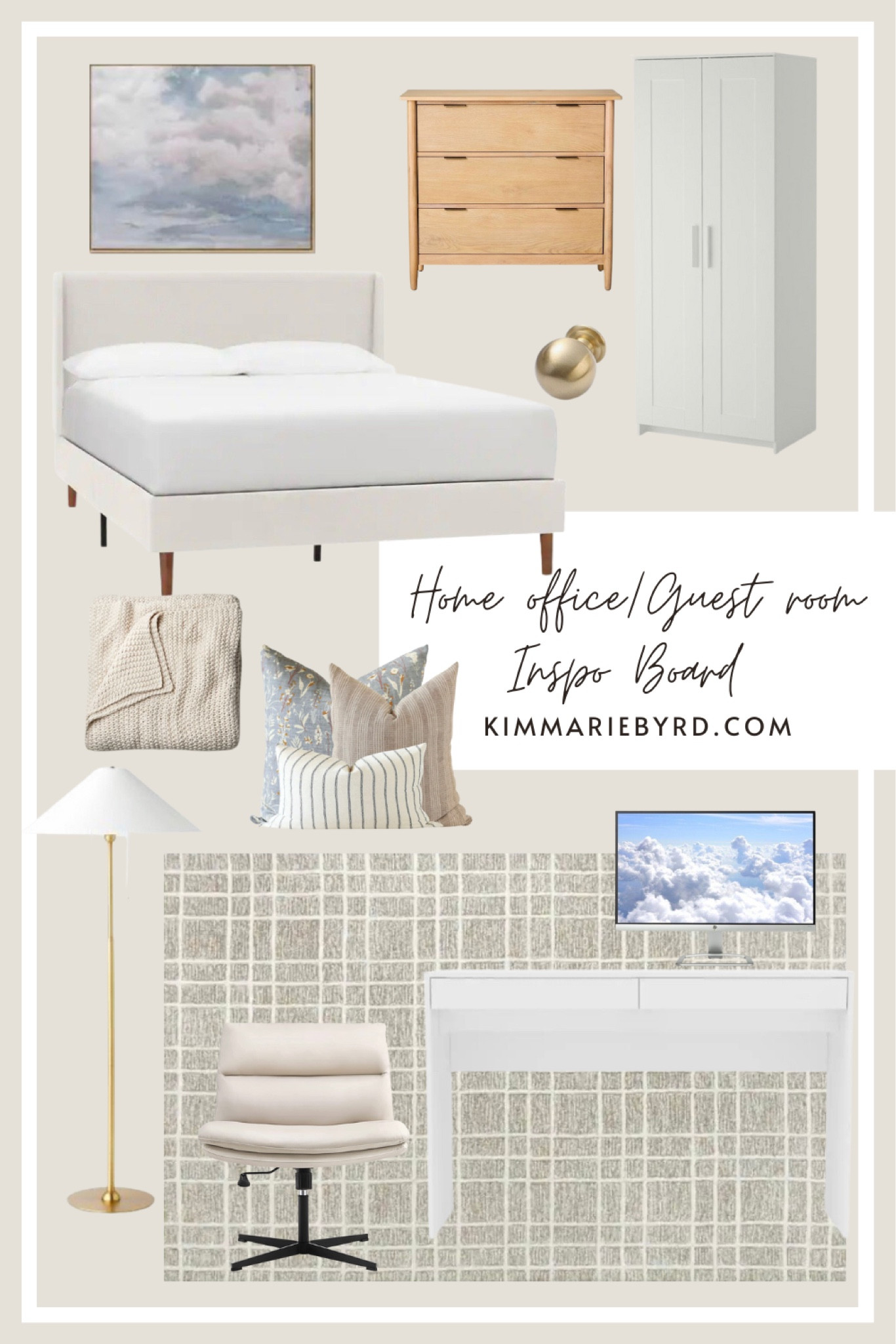 
Modern Coastal guest room or home office 

#LTKfindsunder50 #LTKhome #LTKfindsunder100