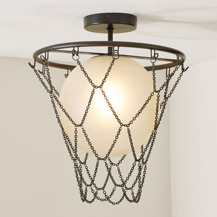 Basketball Flush Mount (15") | Pottery Barn Teen