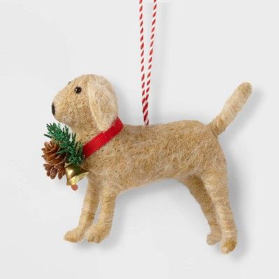 Felted Wool Yellow Labrador Christmas Tree Ornament - Wondershop™ | Target