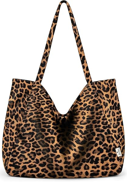 Corduroy Hobo Bags for Women, Large Slouchy Shoulder Bag, Bohemian Everyday Tote for Work Travel ... | Amazon (US)