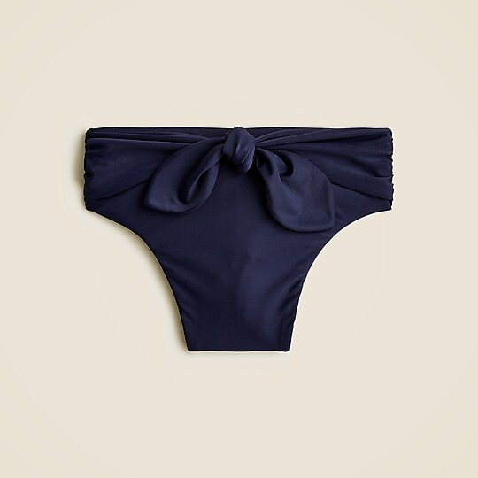 Tie high-rise bikini bottom | J. Crew US