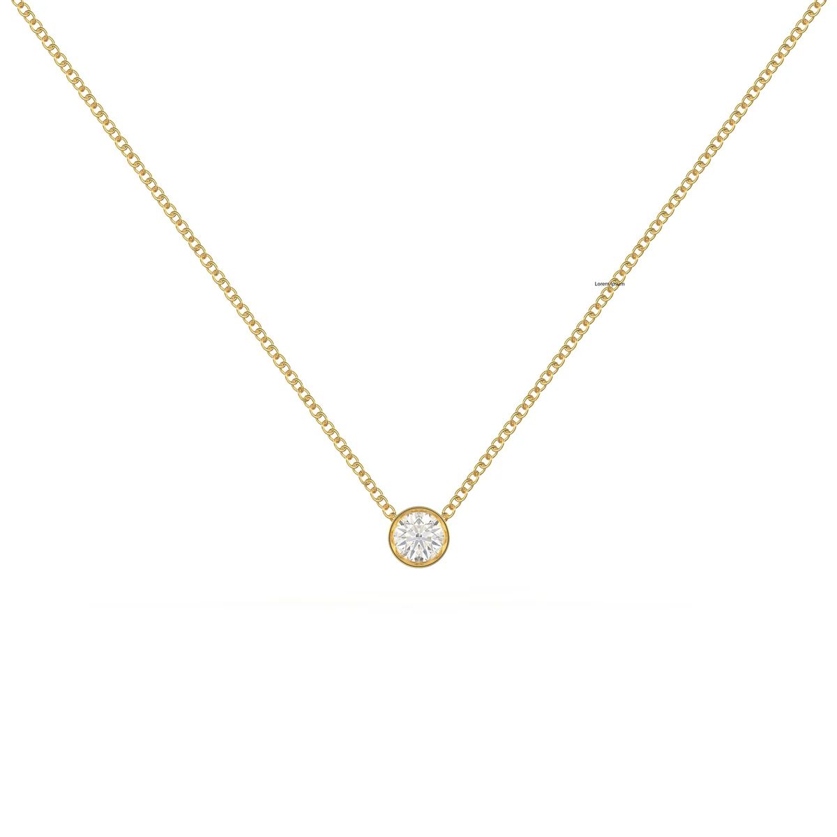 Diamond Solitaire Necklace | Diamond Aupair