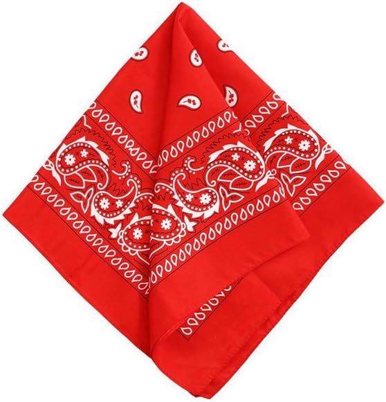 Large Bandana Handkerchief - Head Bandannas for Men & Women - Cowboy Bandana Pack - Bandana Set -... | Amazon (US)