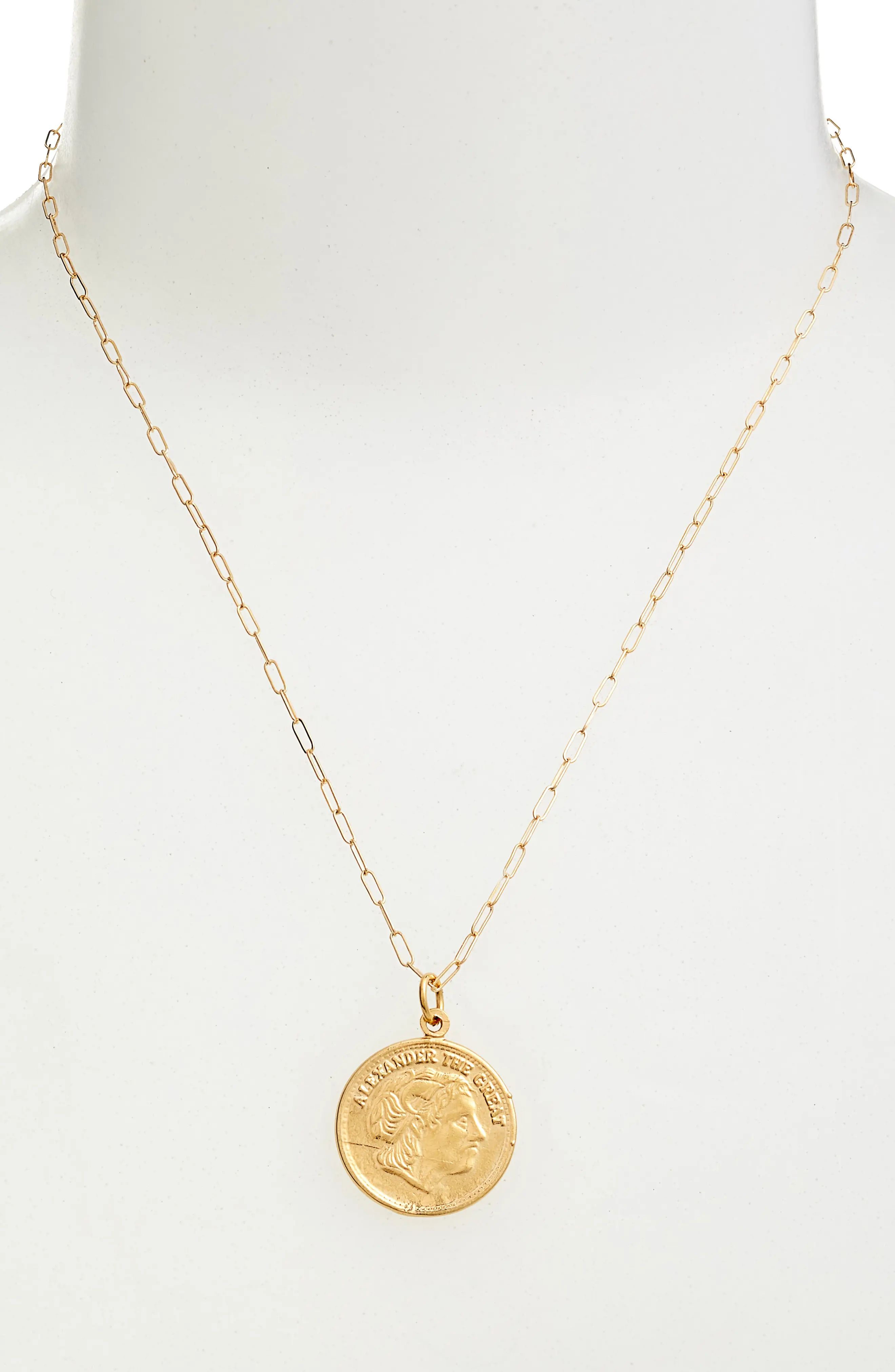 Bracha Alexander Coin Pendant Necklace | Nordstrom