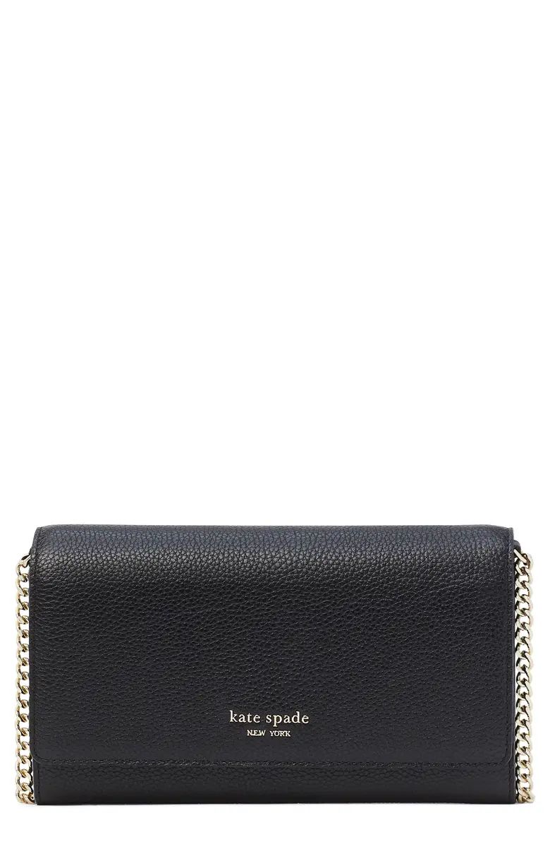 Roulette Leather Wallet on a ChainKATE SPADE NEW YORK | Nordstrom