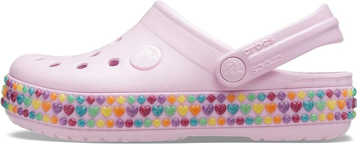 Crocs Kid's Crocband Rainbow Band Clogs | Amazon (US)