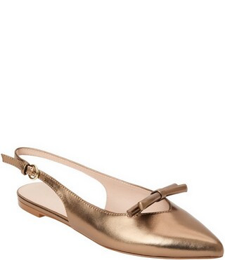 Jack Rogers Lennox Leather Bow Slingback Flats | Dillard's | Dillard's