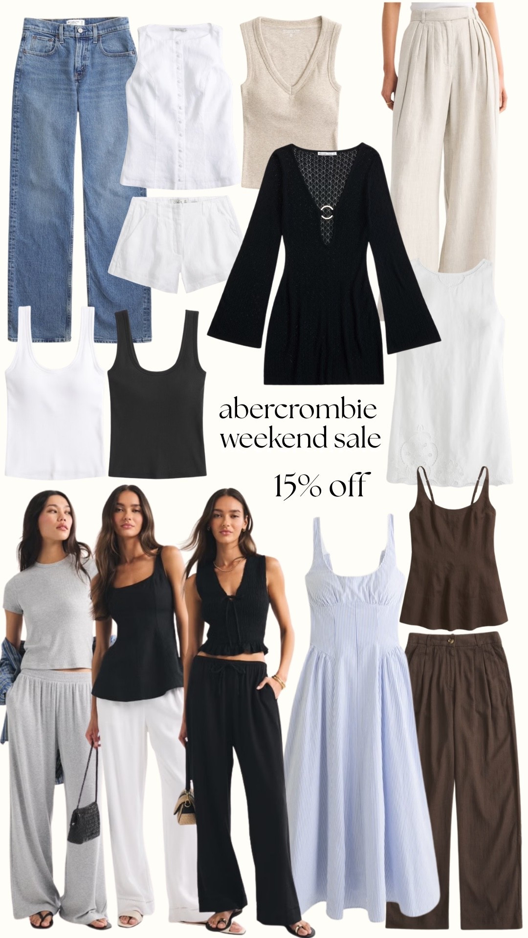 15% off Abercrombie today & this weekend! Eveything linked here is included! 

Summer sale, Abercrombie sale, holiday outfits, causal outfits

#LTKsummer #LTKuk #LTKeurope